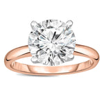 Load image into Gallery viewer, Amore Engagement Ring Women 3Ct Moissanite Rose Sterling Ginger Lyne Collection - 3CT Rose over Silver,8
