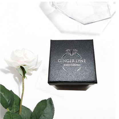 SelenaEngagementRingSterlingSilverCzClusterWomensGingerLyneCollection_Red-6