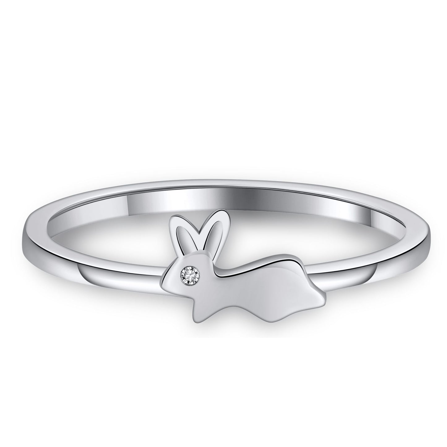 Bunny Rabbit Ring for Girls or Women Sterling Silver Ginger Lyne Collection