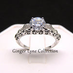 Load image into Gallery viewer, Olivia Engagement Ring Cubic Zirconia Wgold Plated Womens Ginger Lyne Collection Size 5
