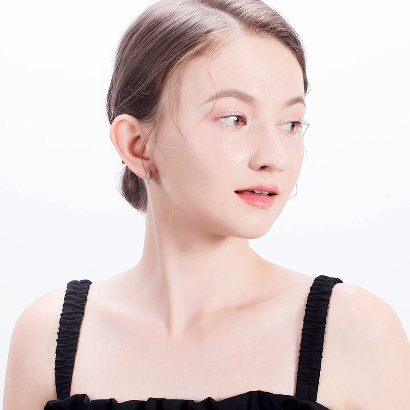 HexagonHoopEarringsforWomenSterlingSilverClearPaveCzGingerLyneCollection_Silver-4