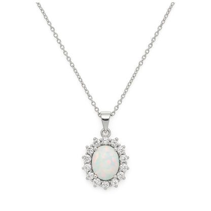 GingerLyneWhiteorPurpleFireOpalCZPendantNecklaceforWomenSterlingSilverCubicZirconia_White-1