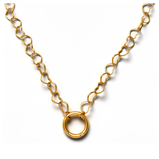 CarabinerCharmNecklaceforWomenHeartChainRoundCarabinerHolderStainlessSteelbyGingerLyne_Gold-1