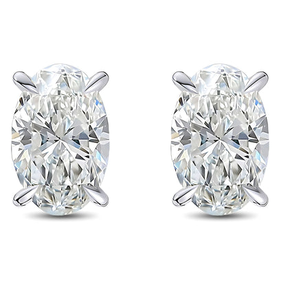 OvalCutStudEarringsforWomen5CtSimulatedDiamondSterlingSilverGingerLyne_Silver-1