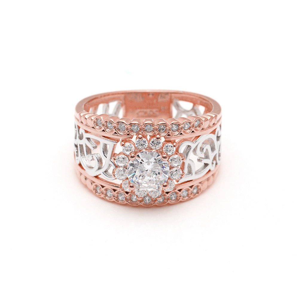 ElinEngagementRingRoseSterlingSilverCzBandWomenGingerLyneCollection_Silver-2