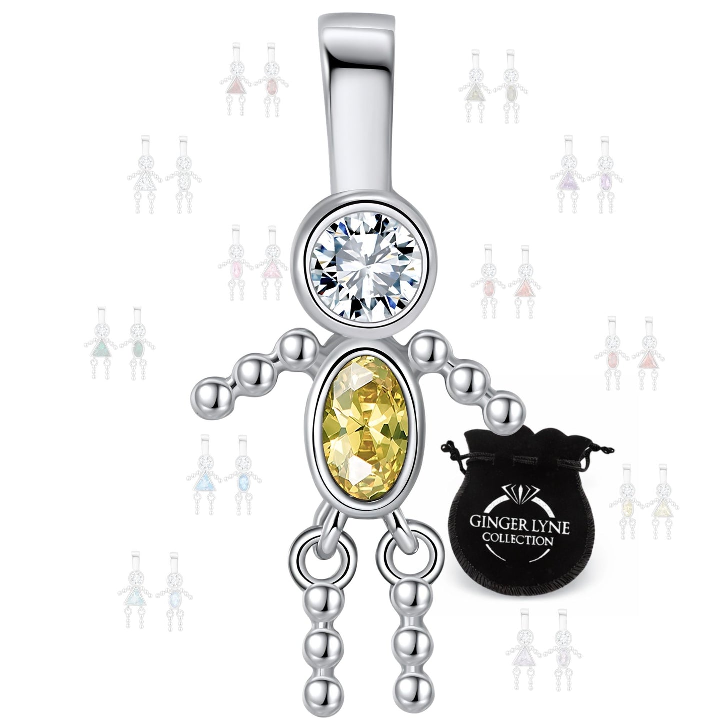 BirthstoneFamilyPendantforMombyGingerLyneStainlessSteelCubicZirconiaCharmsForGrandmaNecklace_Male-November-Silver-1
