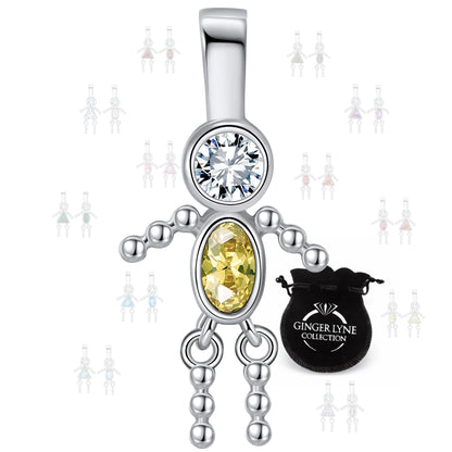 BirthstoneFamilyPendantforMombyGingerLyneStainlessSteelCubicZirconiaCharmsForGrandmaNecklace_Male-November-Silver-1