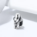 Load image into Gallery viewer, Puppy Dog Charm European Bead CZ Sterling Silver Ginger Lyne Collection
