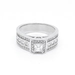 Load image into Gallery viewer, Lavish Engagement Ring Halo Princes Cz Bridal Wedding Womens Ginger Lyne Collection - 6
