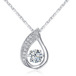 Load image into Gallery viewer, Ginger Lyne Collection Sterling Silver Cz Swinging Oval Shape Pendant Necklace for Women - Style 41
