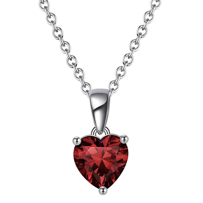 BirthstoneHeartNecklaceforWomenSolitaireCzSterlingSilverGingerLyneCollection_Red-July-1