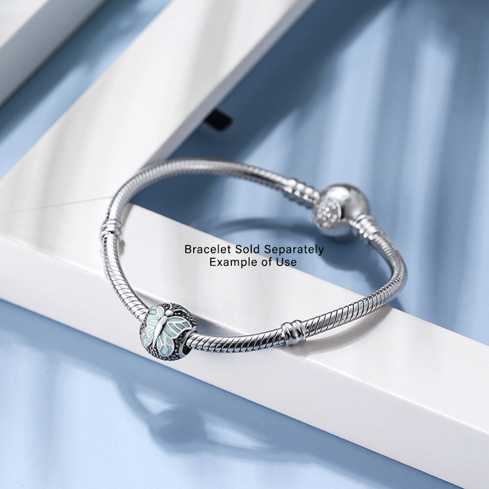 FlowerCharmEuropeanBeadSterlingSilverBlueGingerLyneCollection_Blue-2