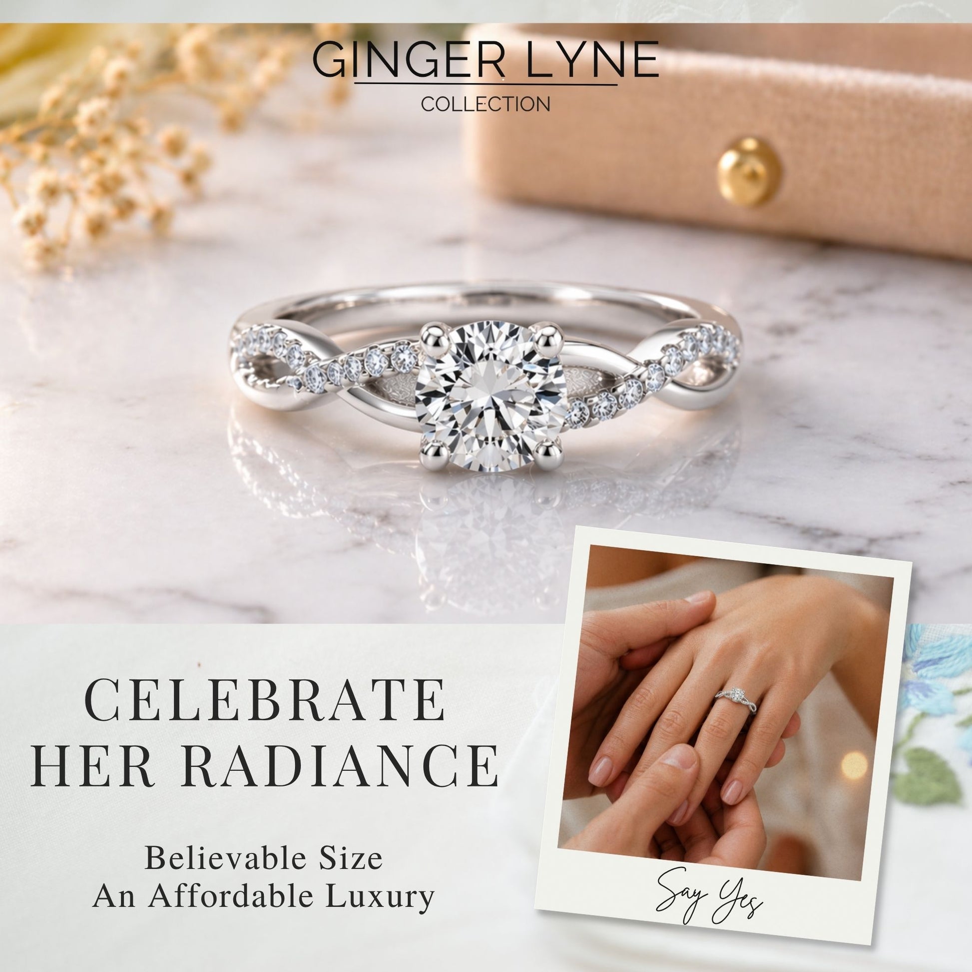 QueenaSolitaireEngagementRingforWomenSterlingSilverCZGingerLyneCollection_WhiteGoldOverSilver-4