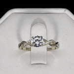 Load image into Gallery viewer, Queena Bridal Set Engagement Ring Cz Sterling Silver Women Ginger Lyne Collection
