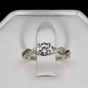 Queena Bridal Set Engagement Ring Cz Sterling Silver Women Ginger Lyne Collection