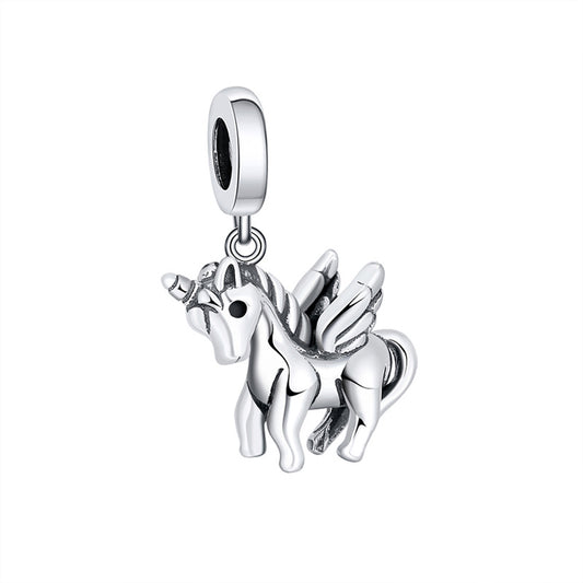 Unicorn Charm European Bead Sterling Silver Ginger Lyne Collection