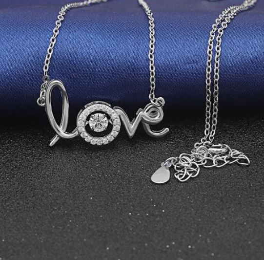 LoveDesignSterlingSilverCZPendantNecklaceWomensGingerLyneCollection_clear-3