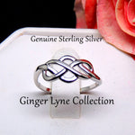 Load image into Gallery viewer, Continuum Infinity Ring 925 Sterling Silver Girls Womens Ginger Lyne Collection - 5
