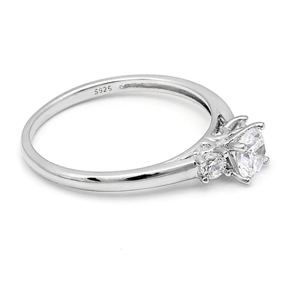 NinaEngagementRingWomensSterlingSilver3StoneCzGingerLyneCollection_-3