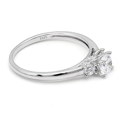 NinaEngagementRingWomensSterlingSilver3StoneCzGingerLyneCollection_-3