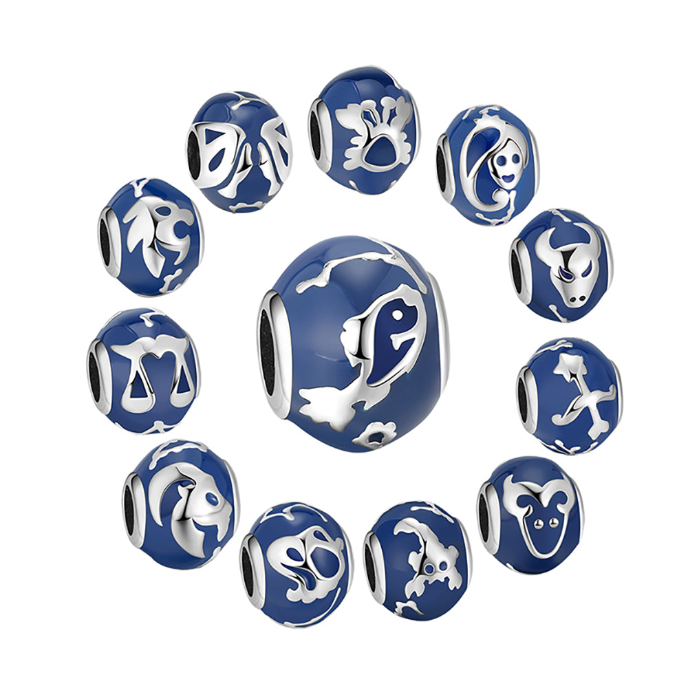 Birth Month Zodiac Charms for Bracelet Sterling Silver Womens Ginger Lyne Collection - Aries