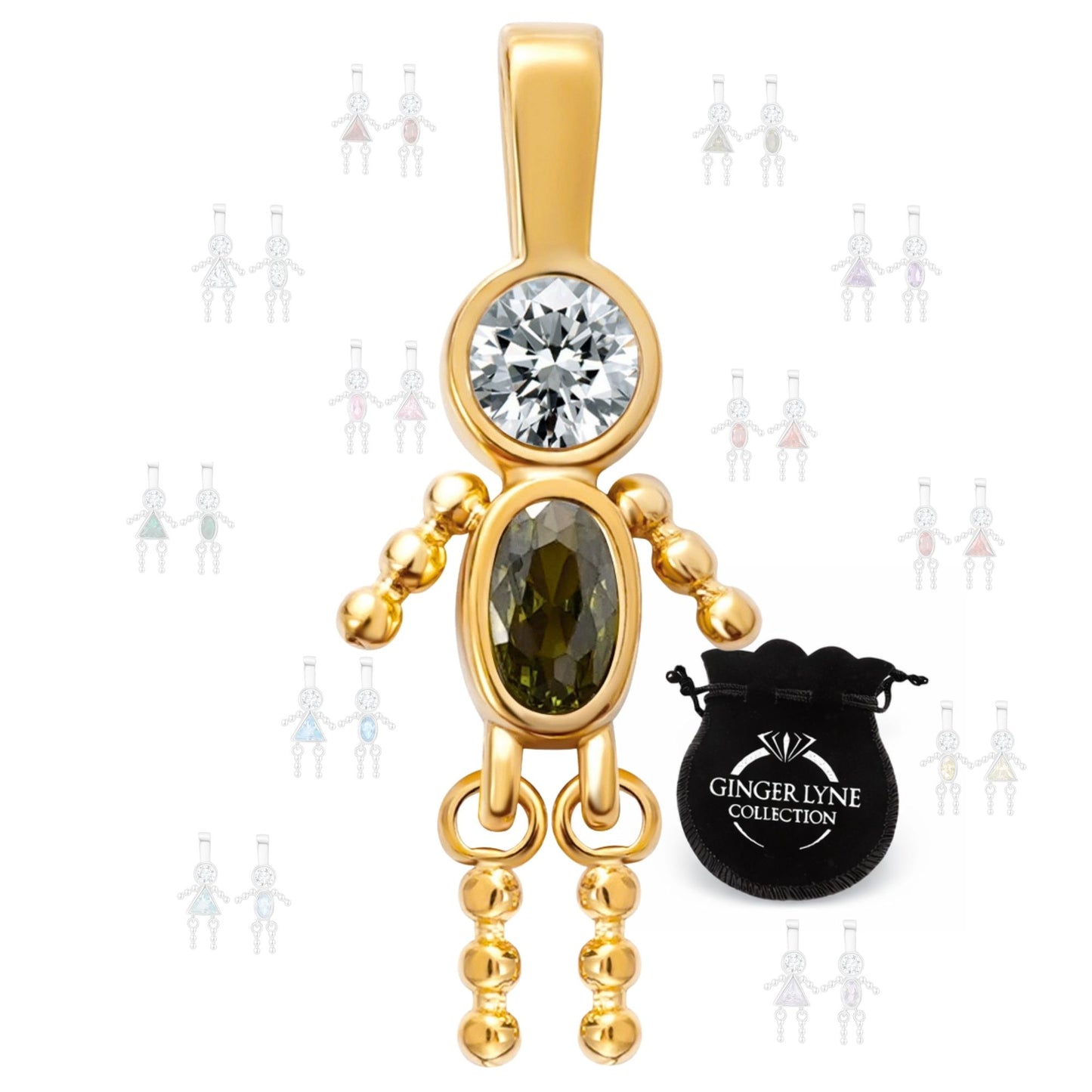 BirthstoneFamilyPendantforMombyGingerLyneStainlessSteelCubicZirconiaCharmsForGrandmaNecklace_Male-August-Gold-1