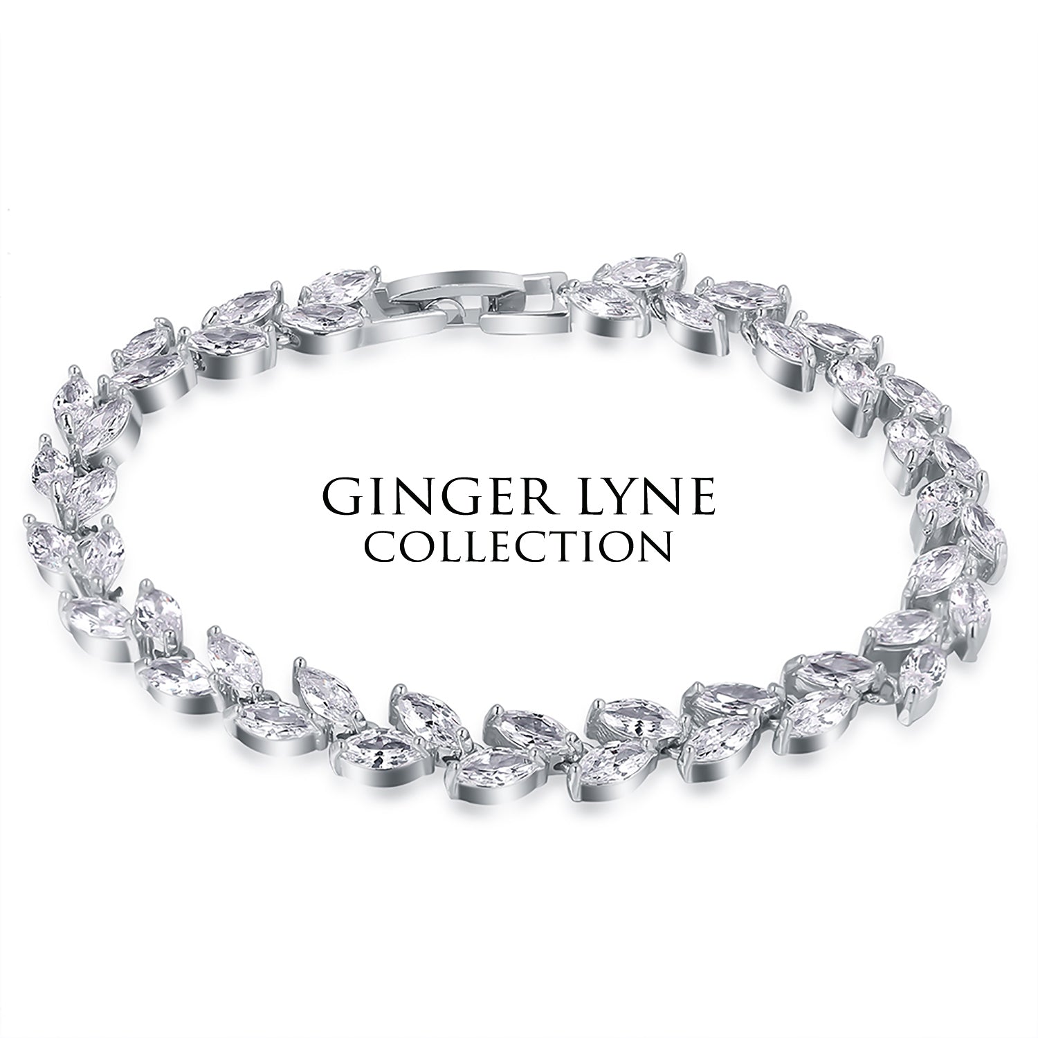 Larissa Tennis Bracelet Cubic Zirconia Womens or Girls by Ginger Lyne Collection