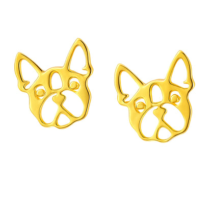 FrenchBulldogDogEarringsforWomenFrenchieLovePuppy14KTGoldPlatedStainlessSteelStudGingerLyne_Gold-1