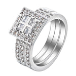 Load image into Gallery viewer, Bridget 3 Ring Bridal Wedding Ring Set Womens Ginger Lyne Collection - 10
