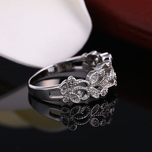 VinesFiligreeWeddingBridalBandRingWomensGingerLyneCollection_Silver-5