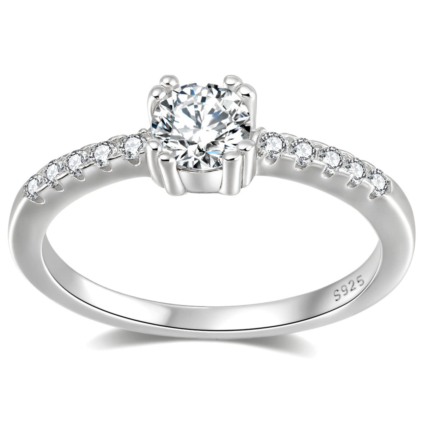 RoundEngagementRingforWomenbyGingerLyne.5CtSimulatedDiamondSterlingSilverWeddingRings_Silver-1