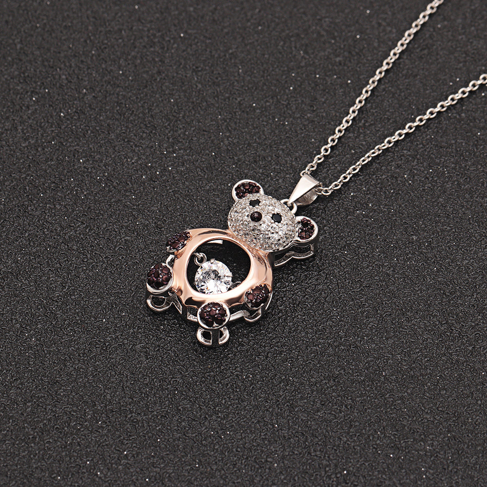 PandaBearNecklaceforWomenSwingStoneSterlingSilverCzGingerLyneCollection_Silver-2