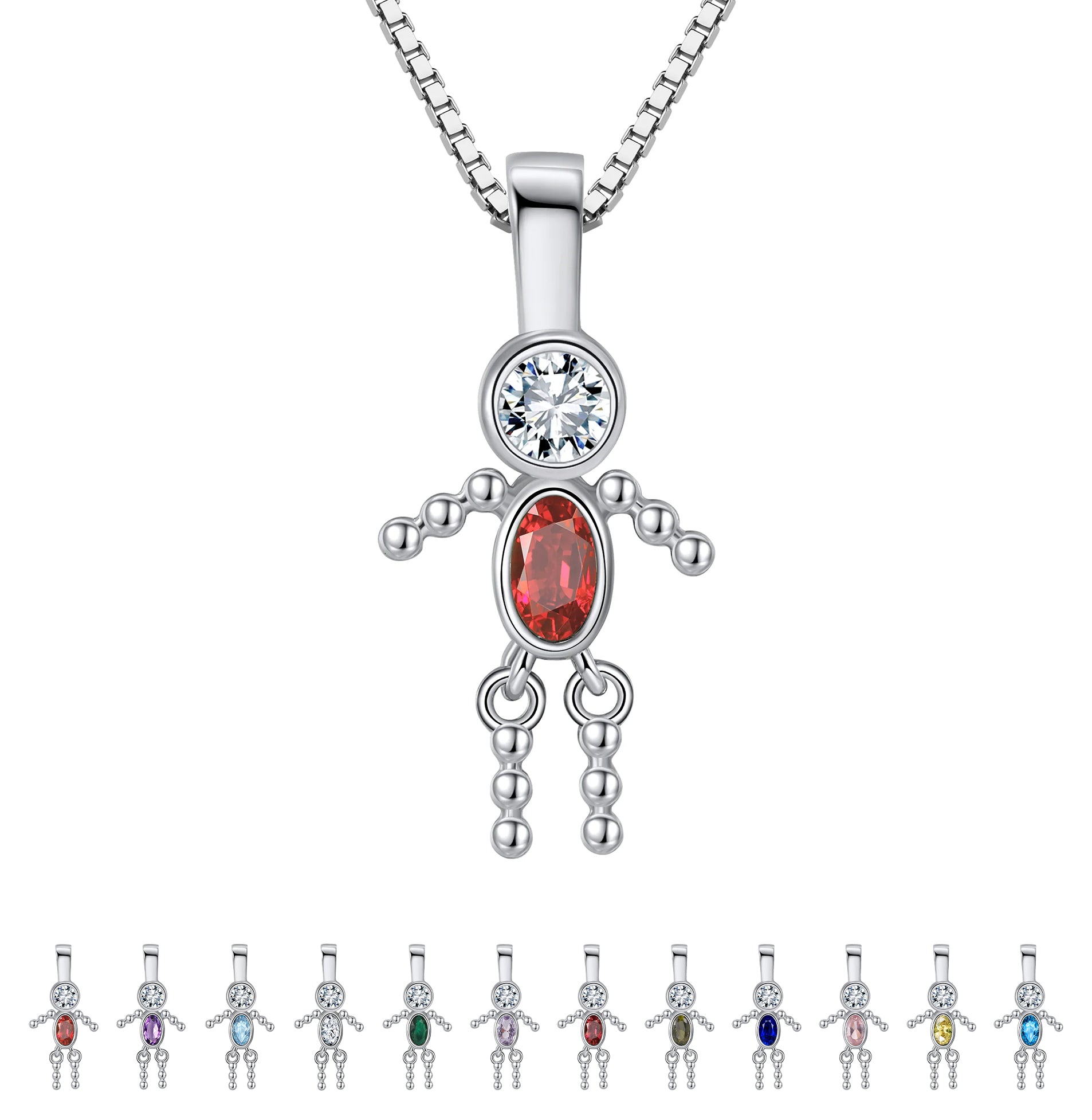 BirthstonePendantNecklaceforBoyMomorGrandmabyGingerLyneSterlingSilverCZFamilyBirthdayCharm_BoyJanuary-1