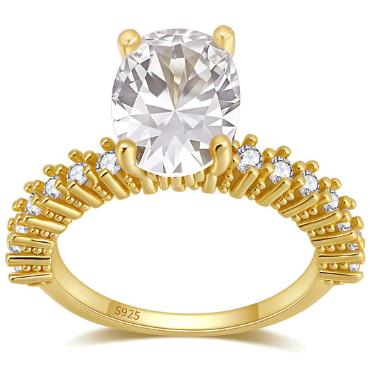 OvalEngagementRingforWomen2.54CtCubicZirconiaSterlingSilverBellariabyGingerLyne_Gold-1