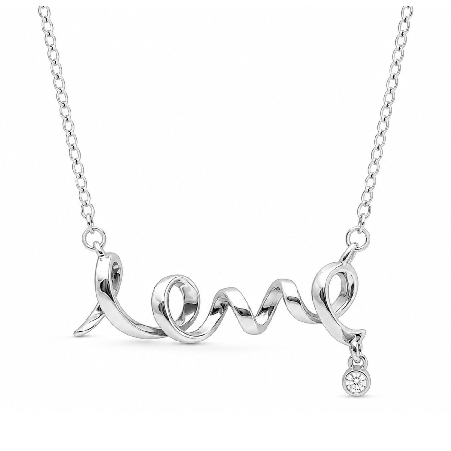 ScriptLoveNecklaceforWomenCZSterlingSilverPendantWithAdjustableChainbyGingerLyne_Silver-1