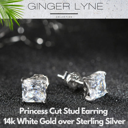 PrincessCutStudEarringsforWomen2.5ctSolitaireCubicZirconiaSterlingSilverGingerLyne_Silver-8