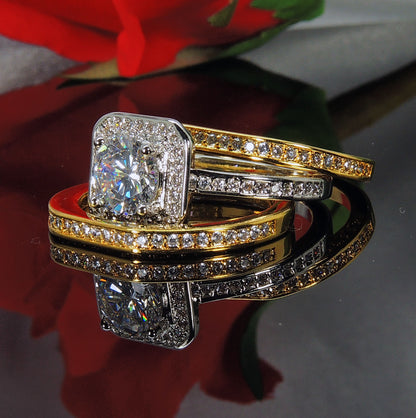 MarissaWeddingRingSetforWomen3pcTwoTonePlatedEngagement+BandGingerLyneCollection_Gold-5