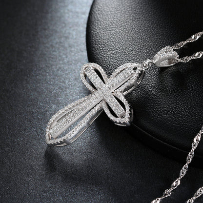 Pave Religious Cross Pendant Necklace for Women Cz  Ginger Lyne Collection