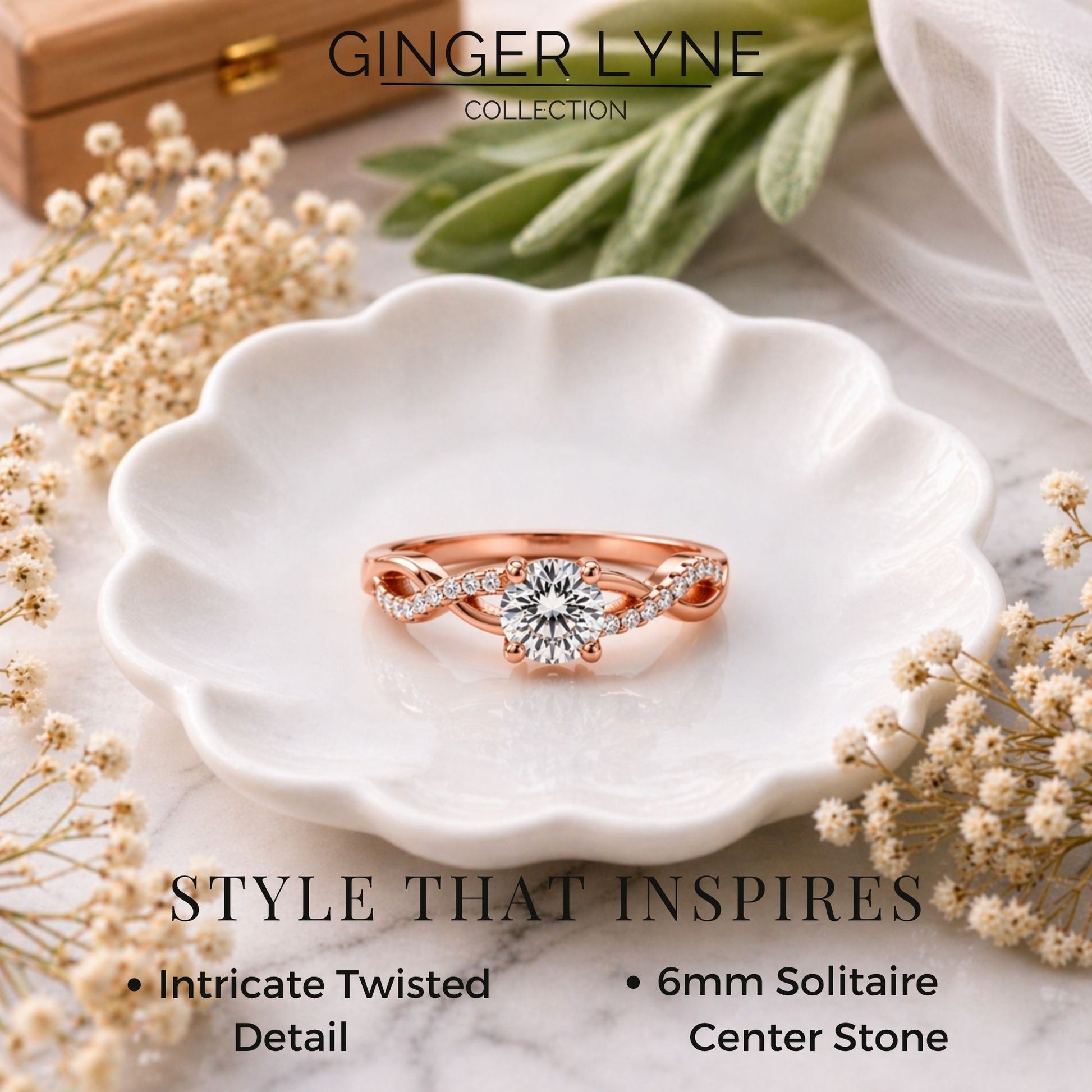 QueenaSolitaireEngagementRingforWomenSterlingSilverCZGingerLyneCollection_RoseGoldOverSilver-2