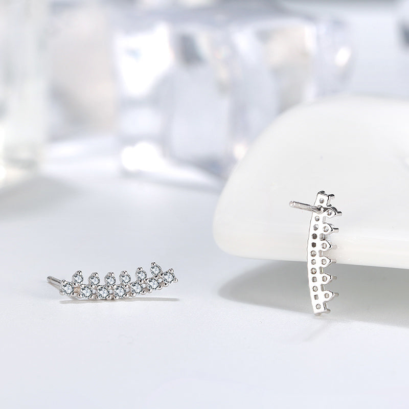 CurveBarEarringsforWomenEarWrapSterlingSilverCzGingerLyneCollection_Silver-3