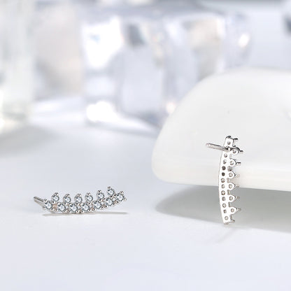 CurveBarEarringsforWomenEarWrapSterlingSilverCzGingerLyneCollection_Silver-3