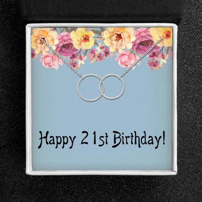 21stBirthdayGreetingCardSilverLinkedCirclesNecklaceWomensGingerLyneCollection_Birthday-21-3