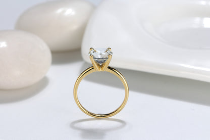 AmoreEngagementRingWomen1,2or3CtTopazSterlingGingerLyneCollection_Gold3Carat-3