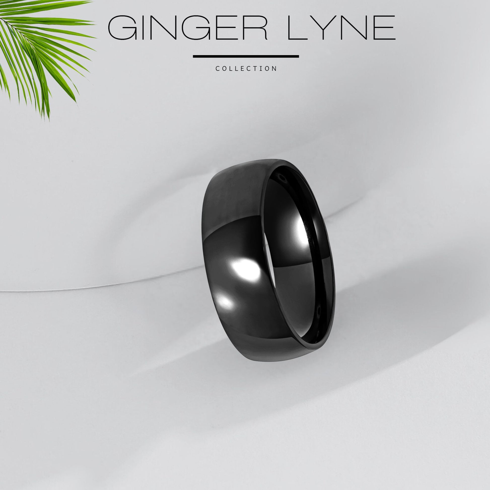 SabrinaWeddingRingSetforWomenCzStainlessSteelBandandEnagaementRingGingerLyne_Black-3