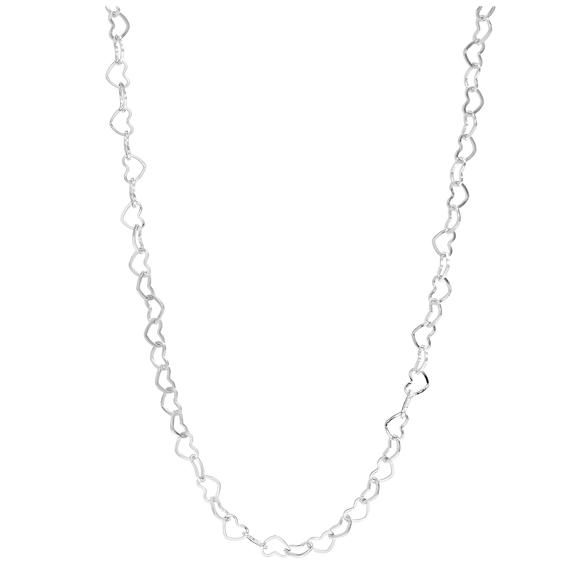 HeartLinkChainNecklaceforWomen20Inch18KGoldPVDPlatedStainlessSteelGingerLyne_Silver-1