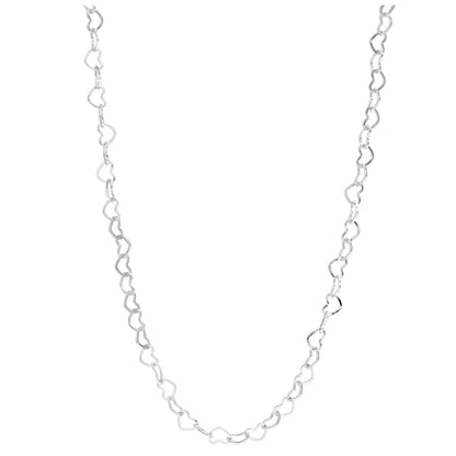 HeartLinkChainNecklaceforWomen20Inch18KGoldPVDPlatedStainlessSteelGingerLyne_Silver-1