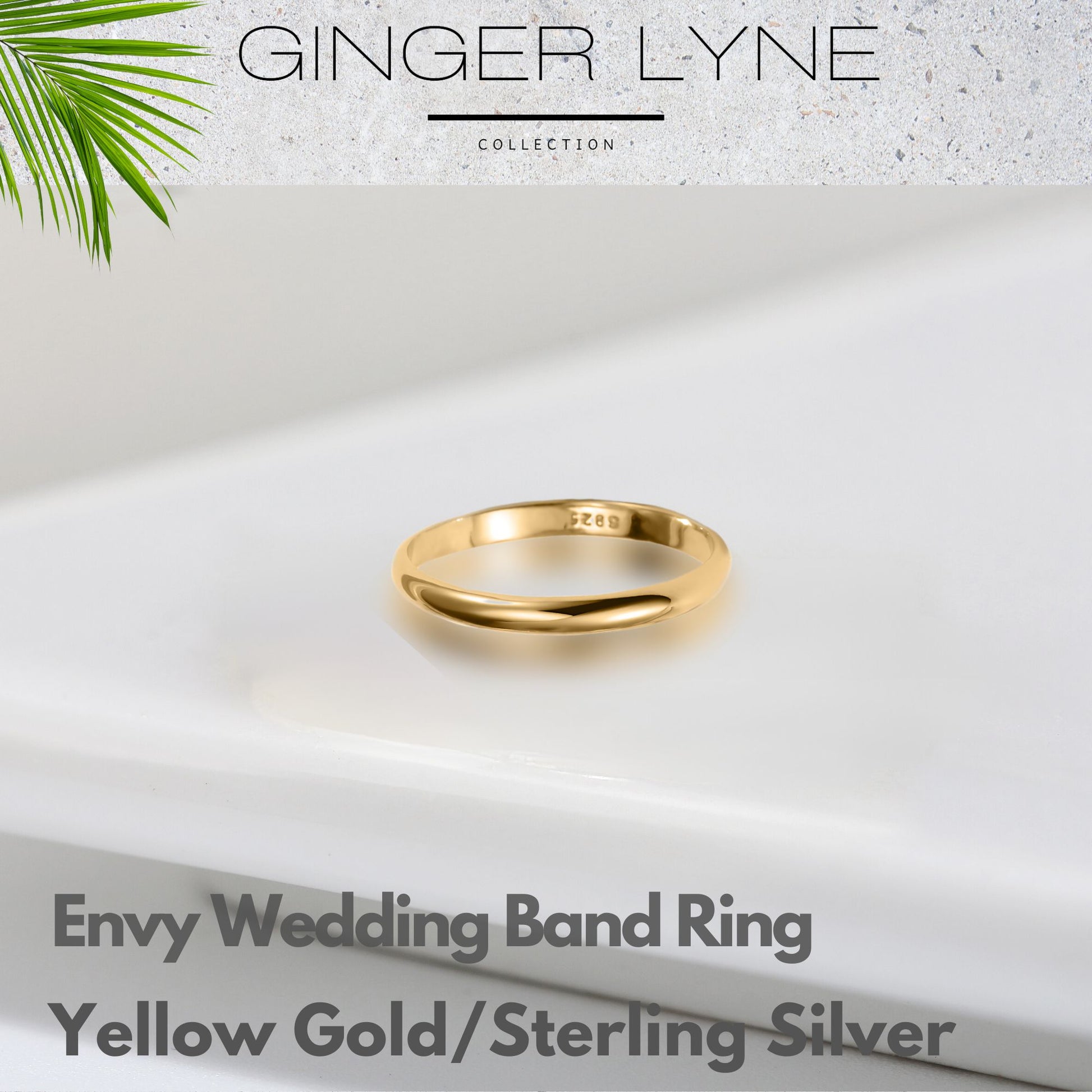 2mmWeddingBandforMenSterlingSilverGoldRingforWomenGingerLyneCollection_GoldBand-2