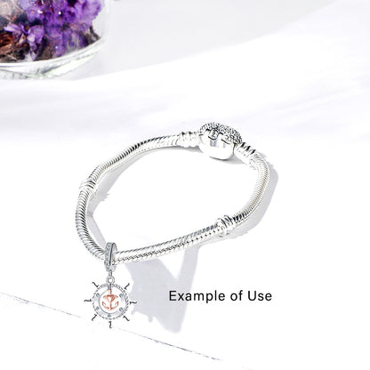 NauticalShipsWheelCharmEuropeanBeadCZSterlingSilverGingerLyneCollection_Silver-2