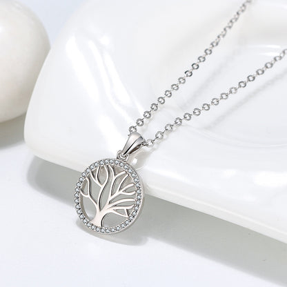 Tree of Life Pendant Necklacefor Women Sterling Silver Cz Ginger Lyne Collection