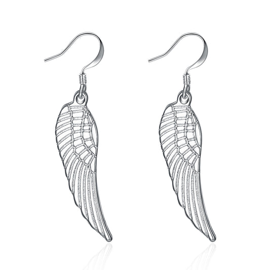 AngelWingHookEarringsWomensSilverPlatedGingerLyneCollection_silver-1
